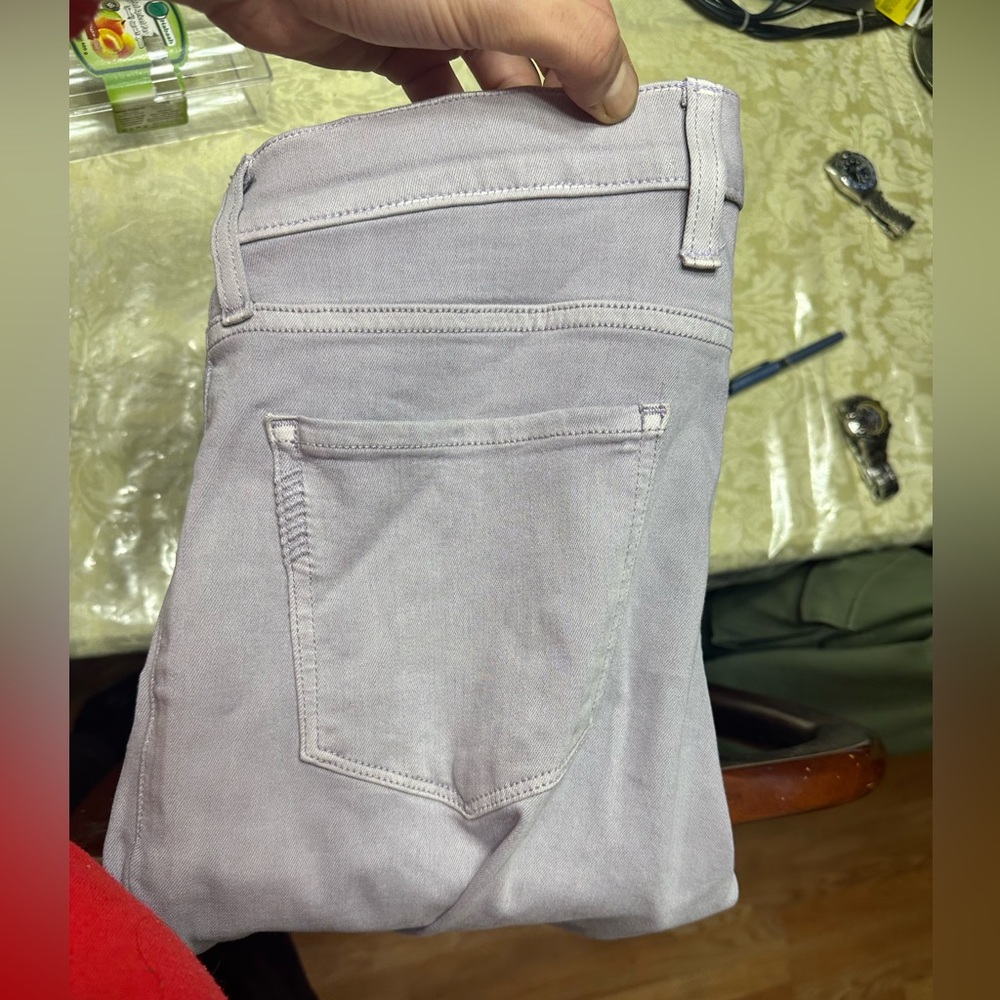 PAIGE vintages crushed iris  Gray Denim Jeans